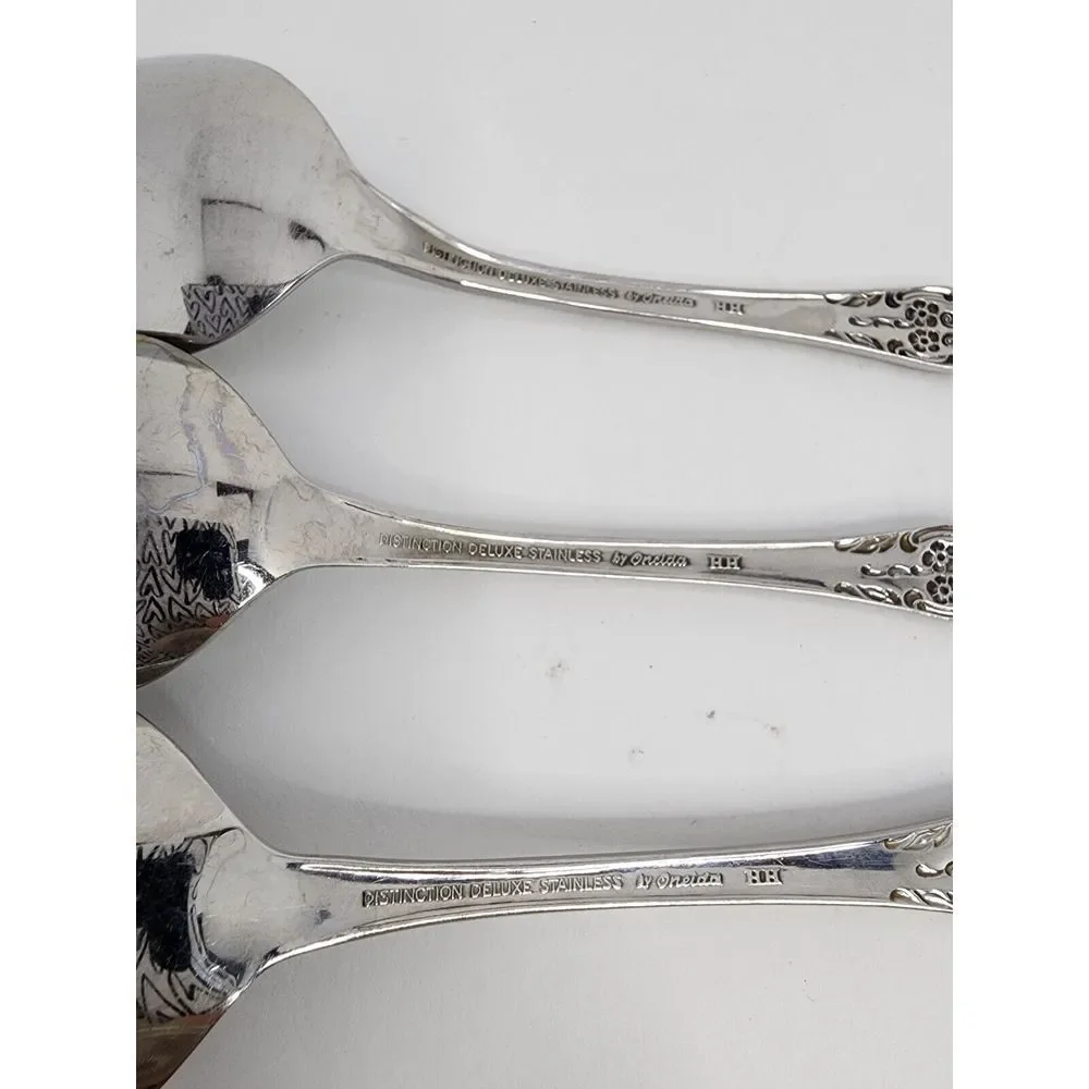 Oneida Kennett Square Distinction Deluxe‎ HH Stainless - 3 L Spoons